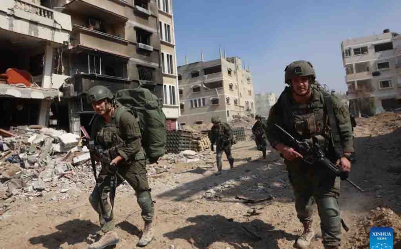 Binh lính Israel tại Gaza. Ảnh: Xinhua