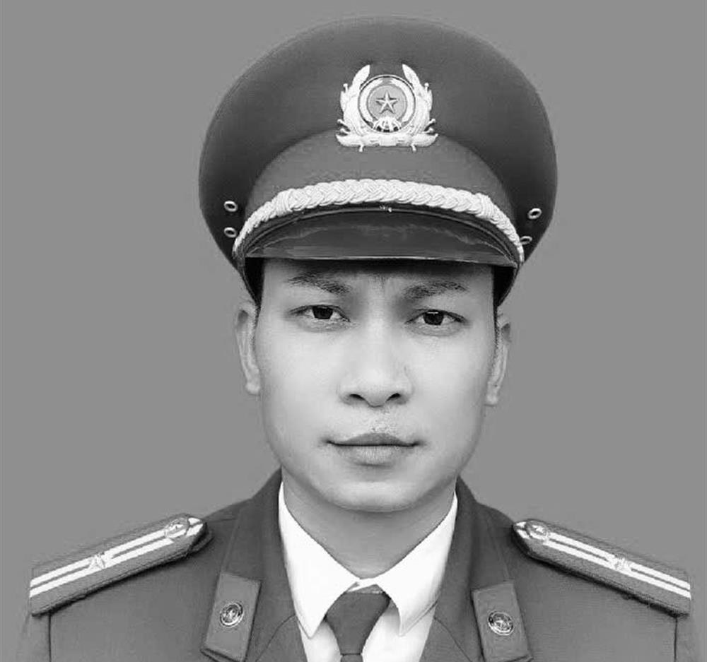 Thiếu tá Trần Quốc Hoàng hy sinh khi phòng chống bão số 3. Ảnh: Bộ Công an