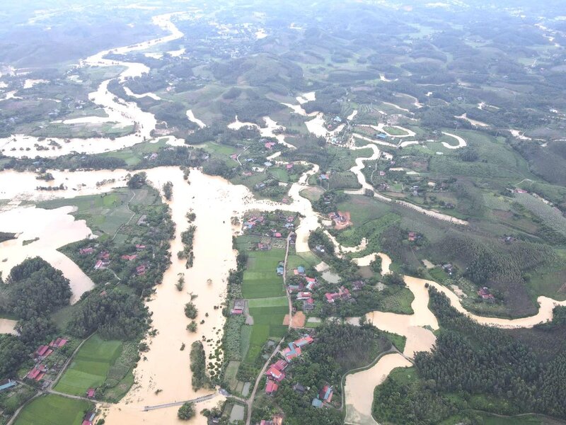 Flooding in Huu Lung district. Photo: Huu Lung Police