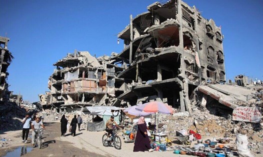 Khung cảnh ở Jabalia, Dải Gaza ngày 8.9. Ảnh: AFP