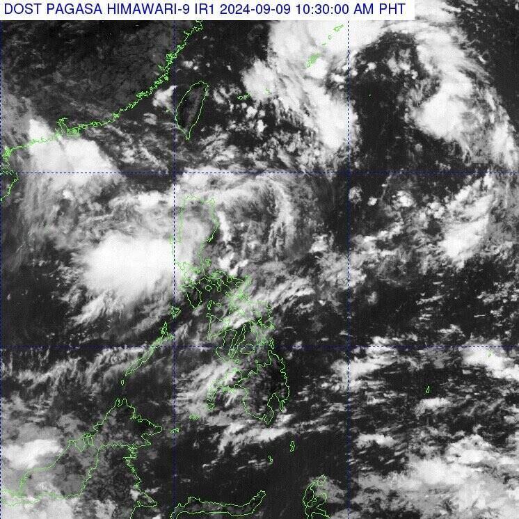 Low pressure near the East Sea is strengthening and is expected to become a tropical depression. Photo: PAGASA