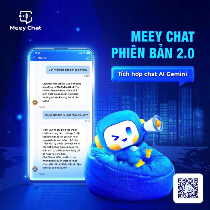 Meey Chat vừa được Meey Group nâng cấp ở phiên bản 2.0. Ảnh: Meey Group
