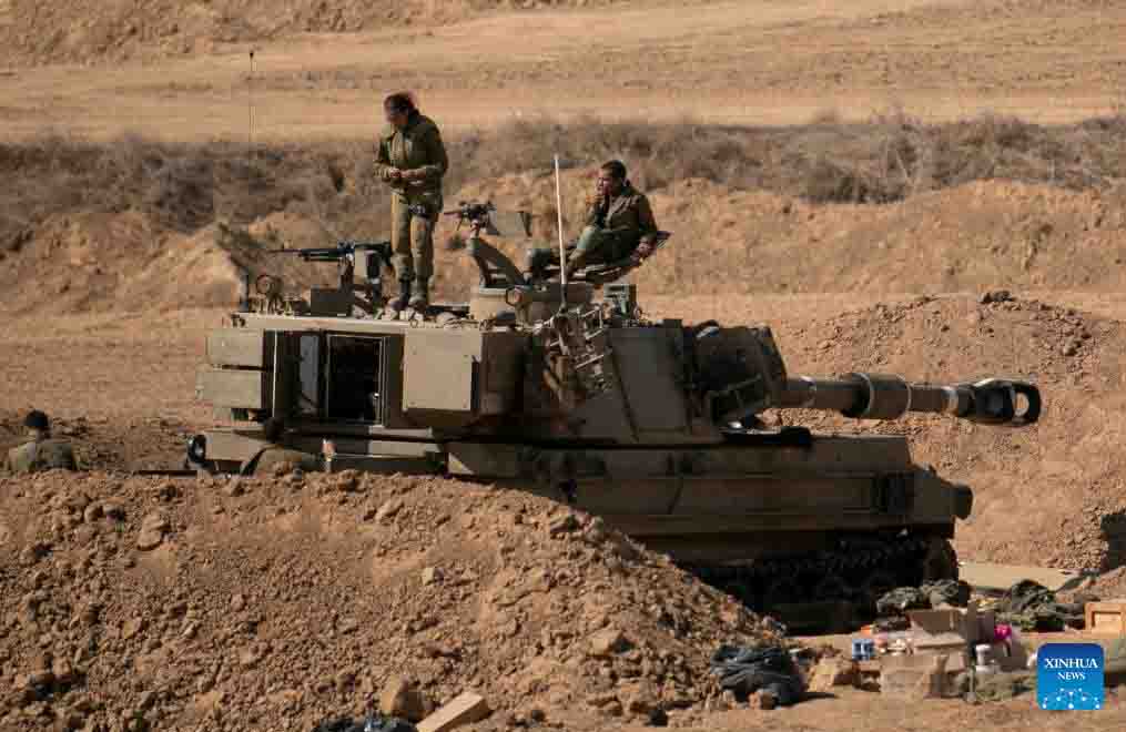 Quân đội Israel ở Dải Gaza. Ảnh: Xinhua