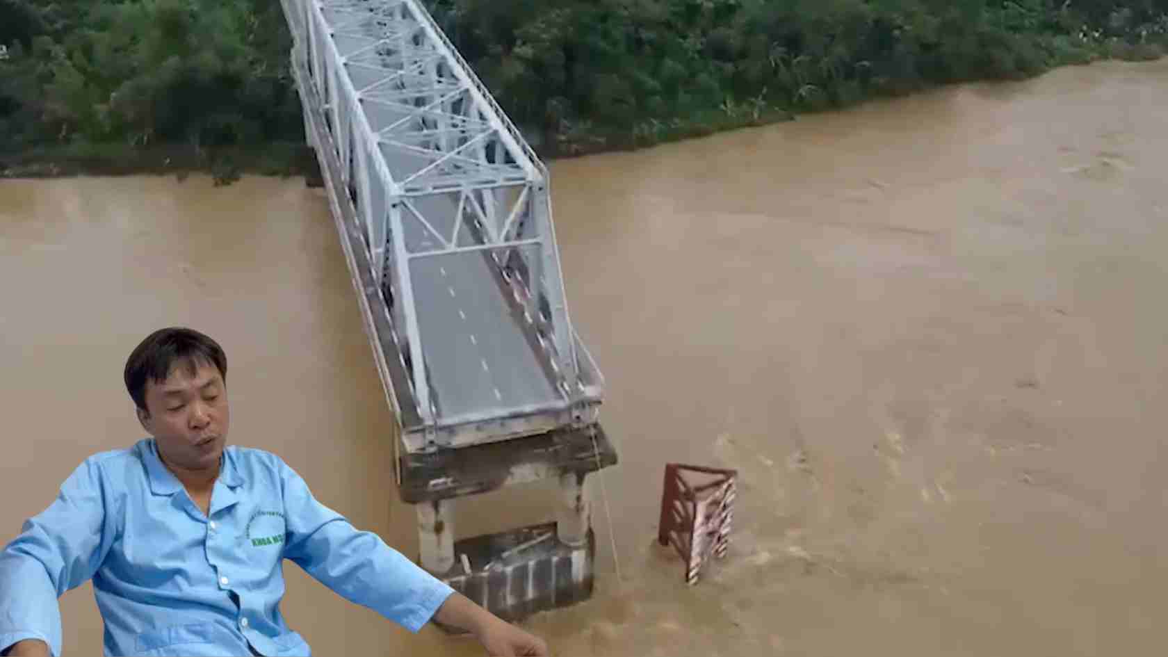 Nhân chứng thoát chết kể lại khoảnh khắc sập cầu Phong Châu. Đồ họa: Khánh Linh