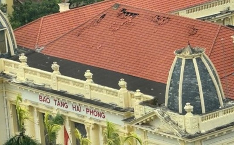 Bảo tàng Hải Phòng sẽ dừng hoạt động để khắc phục hậu quả sau bão. Ảnh: Bảo tàng Hải Phòng
