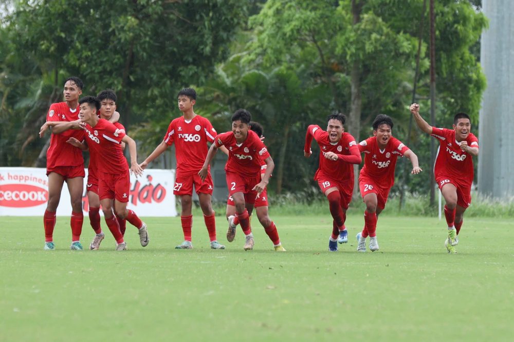 Giải U15 Quốc gia 2024 xác định 4 đội góp mặt ở bán kết. Ảnh: VFF