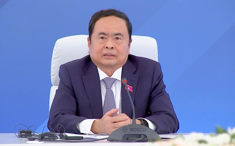 Chủ tịch Quốc hội Trần Thanh Mẫn phát biểu tại phiên họp. Ảnh: Quochoi.vn