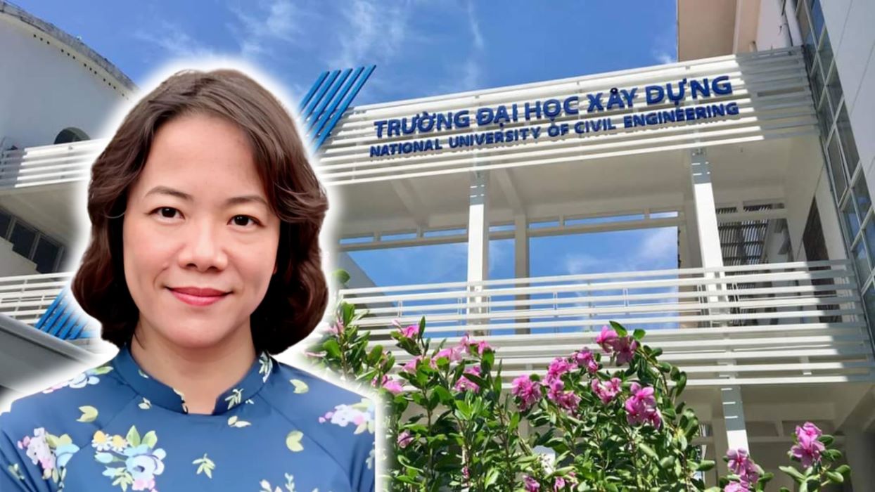 Dr. Tran Thi Viet Nga - Head of the Faculty of Environmental Engineering of Hanoi University of Civil Engineering, is the only female candidate for professorship in the country in 2024. Photo: State Council of Professors