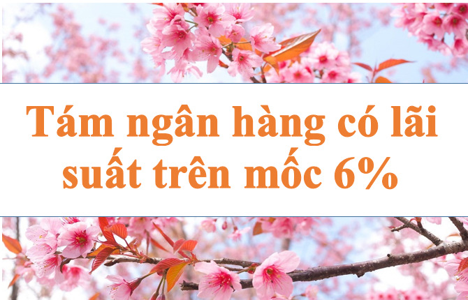 Tám ngân hàng có lãi suất trên mốc 6%. Ảnh minh họa: Hà Vy