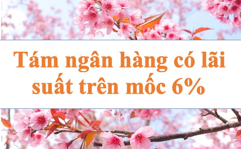 Tám ngân hàng có lãi suất trên mốc 6%. Ảnh minh họa: Hà Vy
