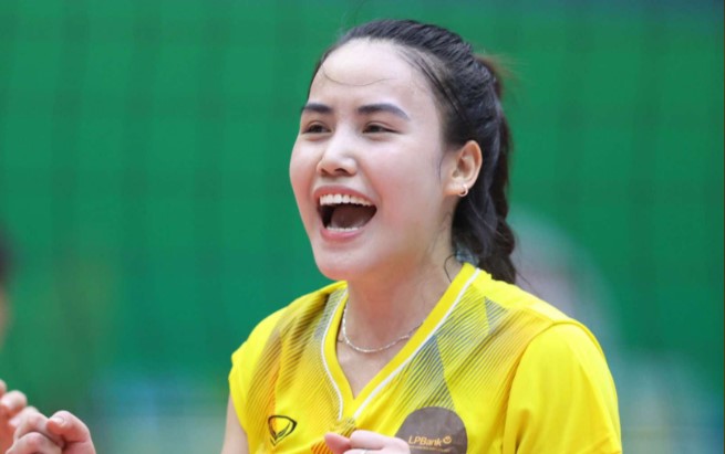Chủ công bóng chuyền Đinh Thị Thúy (LPB Ninh Bình). Ảnh: Nhân vật cung cấp