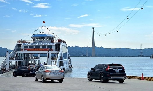 Hải Phòng thay đổi giá vé, lịch chạy phà Đồng Bài - Cái Viềng. Ảnh: Trung tâm Văn hóa thông tin Cát Hải