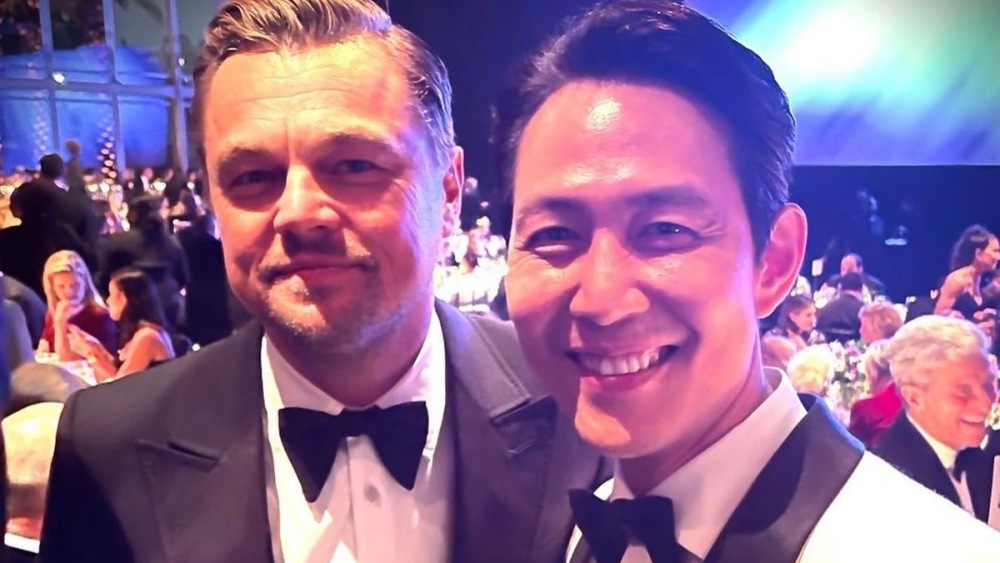 Leonardo DiCaprio and the male lead of Squid Game. Photo: Instagram