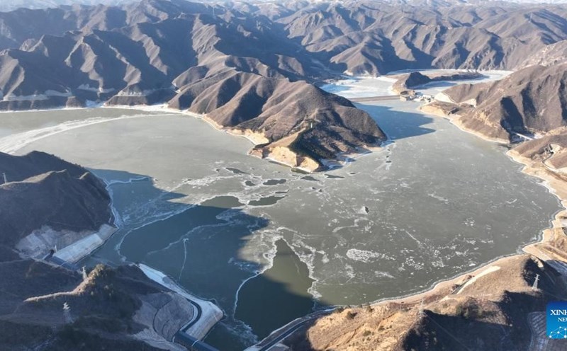 Reservoir of Fengning pumped storage hydropower plant, China. Photo: Xinhua