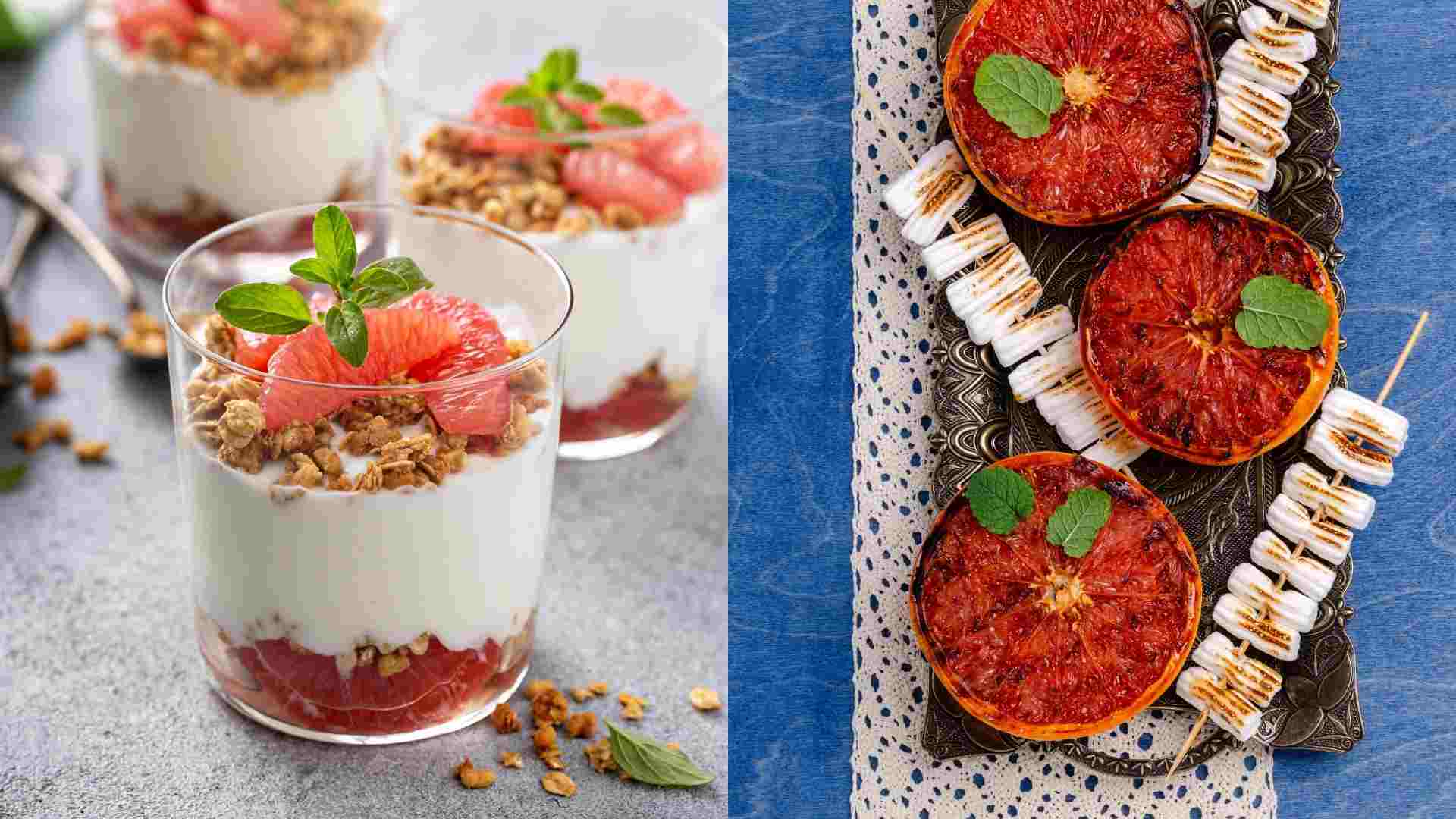 Some grapefruit snacks are very good for your health. Graphics: Ha May