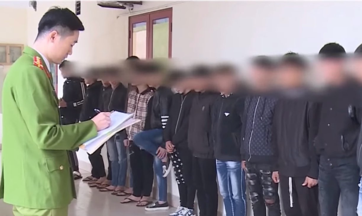 Khởi tố 18 đối tượng mang hung khí, lái xe đuổi đánh nhau ở Thái Nguyên. Ảnh: Nguyễn Kiên.