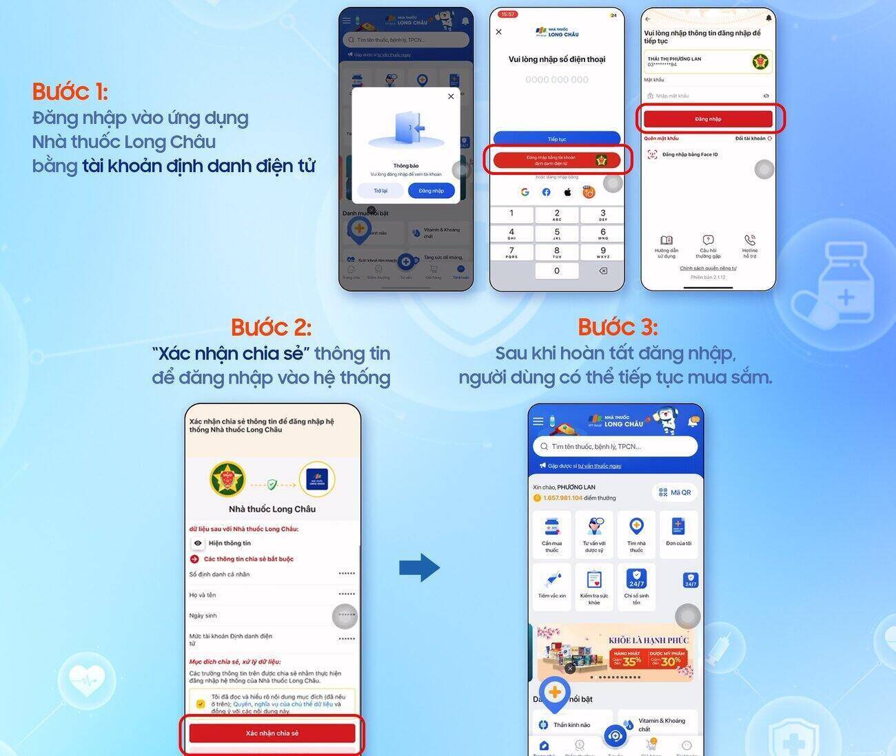 From January 1, 2025, people can order medicine online via VNeID. Photo: Huynh Anh