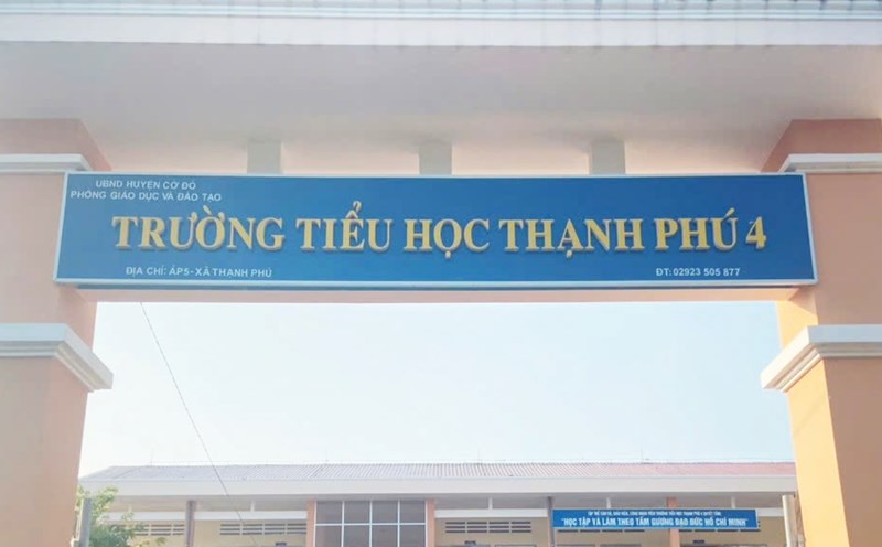 The school still has many limitations in implementing its tasks for the school year after the inspection. Photo: Thanh Phu 4 Primary School