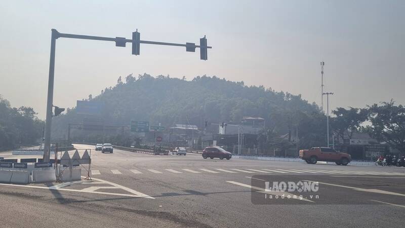 Dự án hoàn thành giúp giảm tắc nghẽn tại khu vực ùn tắc nhất TP Thái Nguyên. Ảnh: Lam Thanh