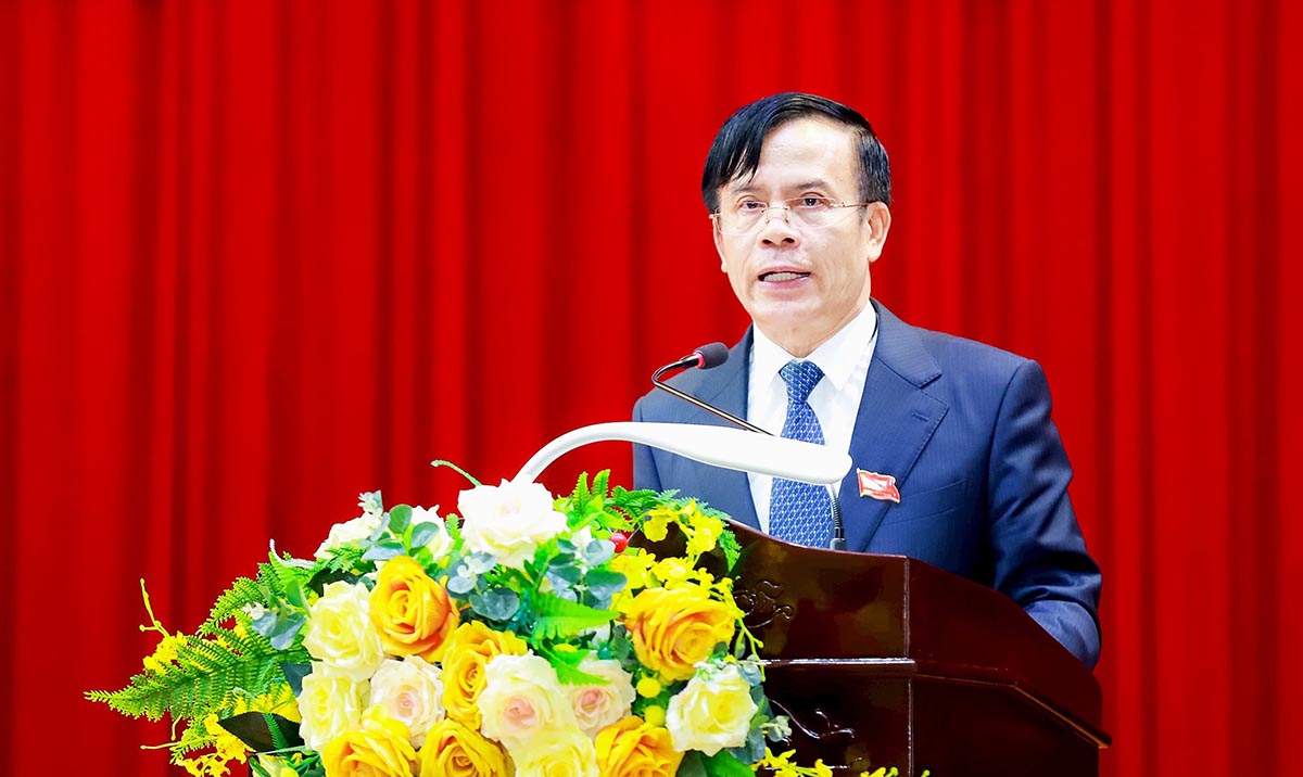 Mr. Tran Ngoc Tu - Chairman of Vinh City People's Committee was elected to hold the position of Chairman of Vinh City People's Committee (new). Photo: Thanh Duy