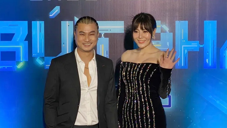 Duy Hung and Thanh Huong at VTV Awards 2024. Photo: Organizing Committee