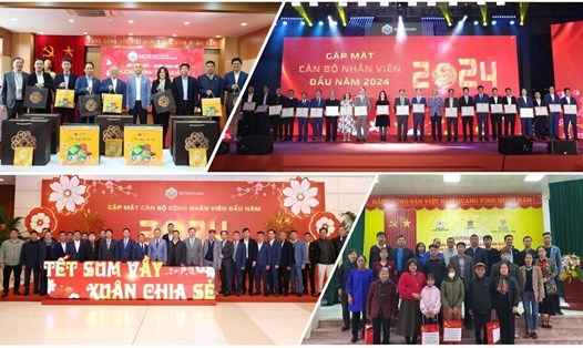 Hoạt động chăm lo Tết 2024 tại Công ty Cổ phần Dịch vụ Hàng hóa Nội Bài. Ảnh: Công đoàn Hàng không.
