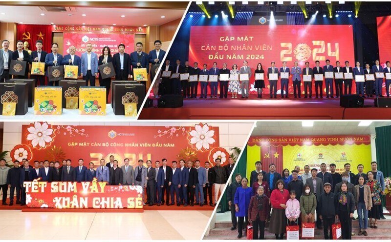 Tet 2024 care activities at Noi Bai Cargo Services Joint Stock Company. Photo: Aviation Trade Union.