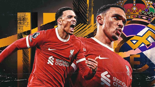 Thuong vu giua Trent Alexander-Arnold va Real Madrid da khien Liverpool rat dau dau. Anh: Goal