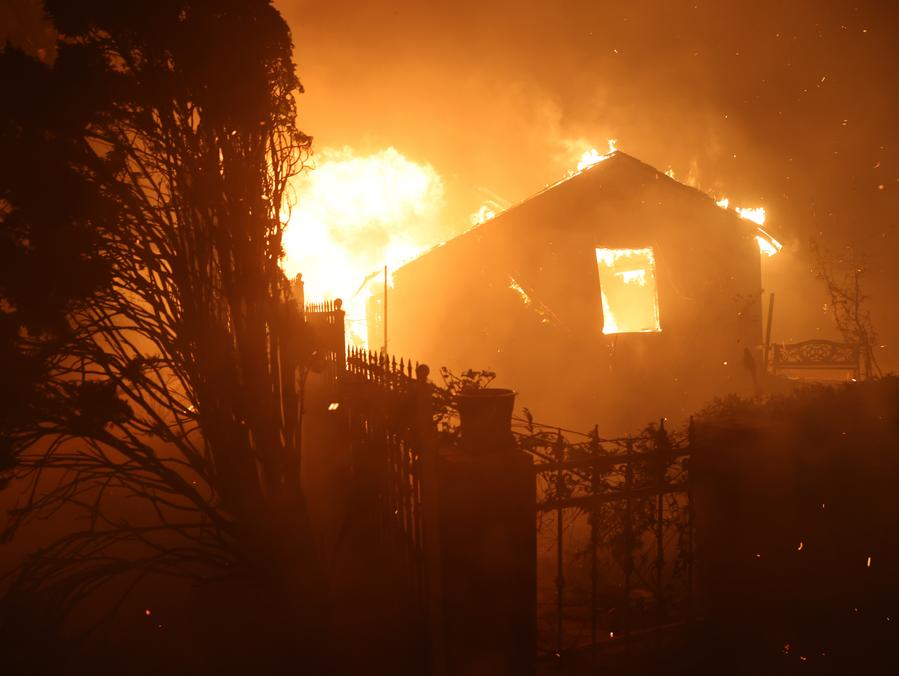 Dam chay Palisades Fire o Los Angeles, My. Anh: Xinhua