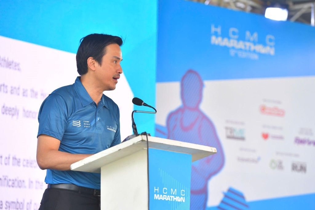 Ong Nguyen Nam Nhan - ong Nguyen Nam Nhan, Pho Giam doc So Van hoa va The thao TPHCM phat bieu tai le khai mac. Anh: Xuan Nhi