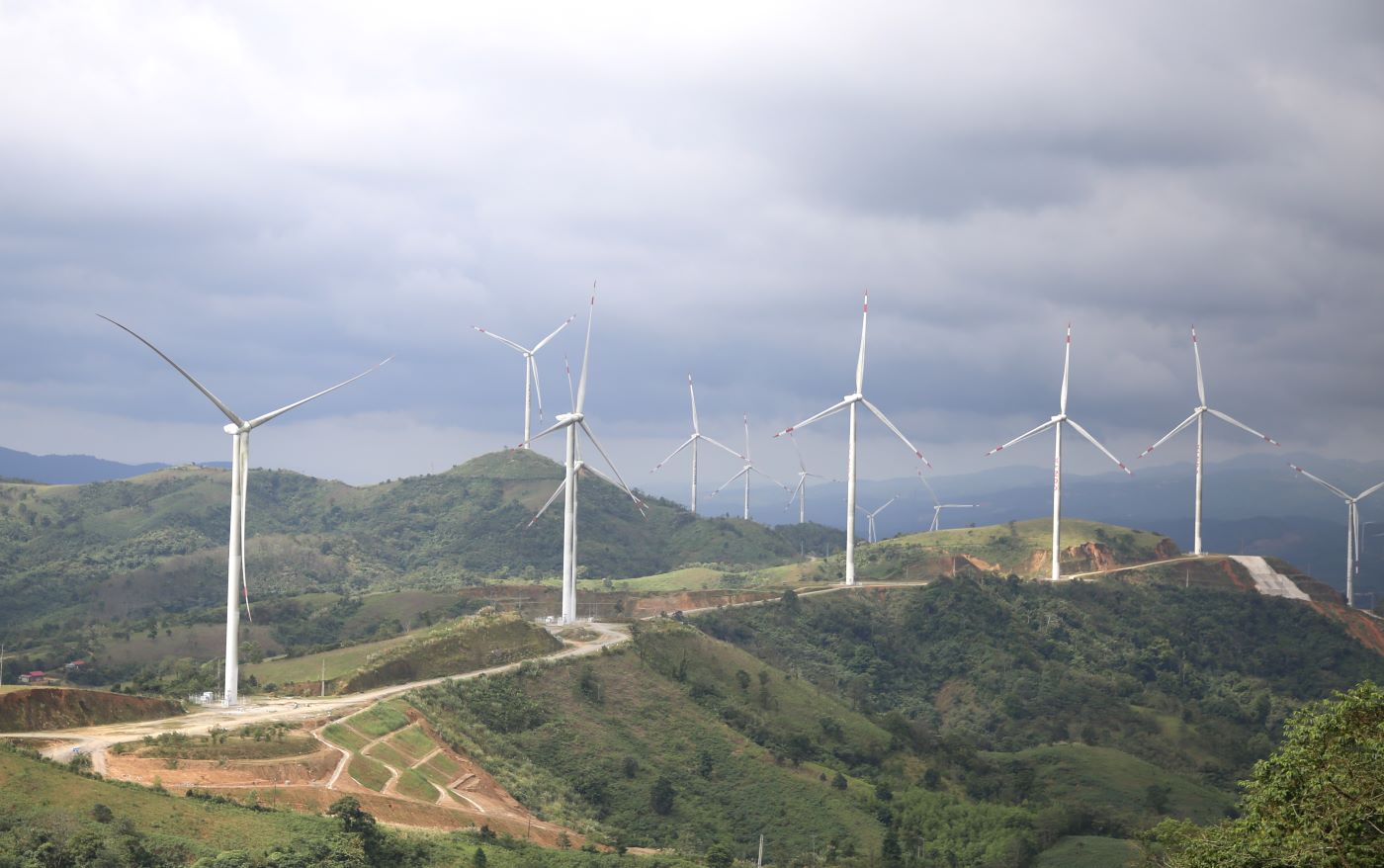 Renewable wind power is exploited in Quang Tri province. Photo: Hung Tho