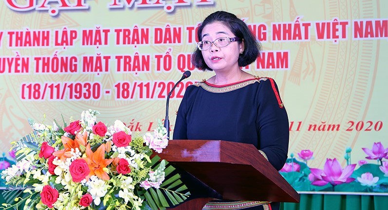 Ba H'Kim Hoa Bya, xin nghi huu truoc tuoi. Anh: Cong thong tin tinh Dak Lak