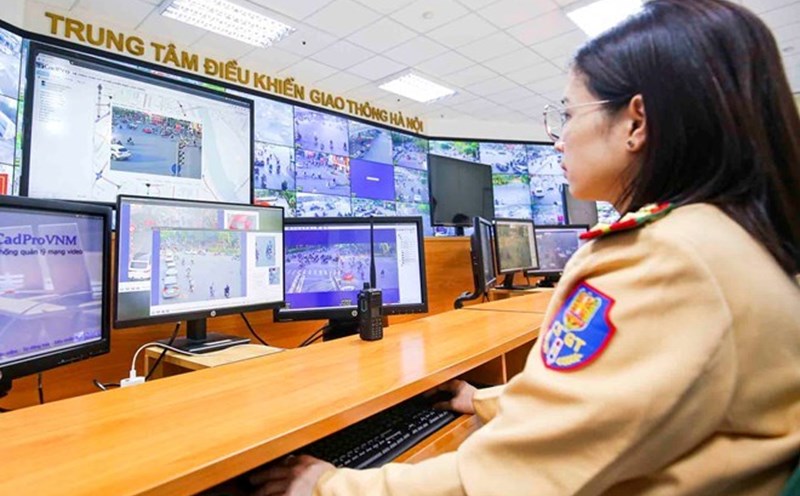 Notification of fines via VNeTraffic application. Illustration photo: Hanoi Police