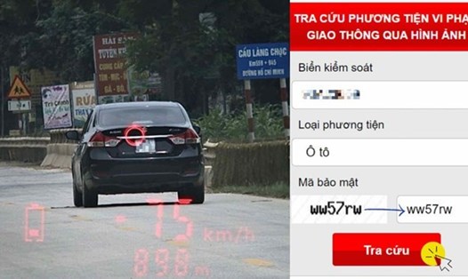 Tra cứu phương tiện vi phạm giao thông qua hình ảnh. Đồ họa: Khánh An