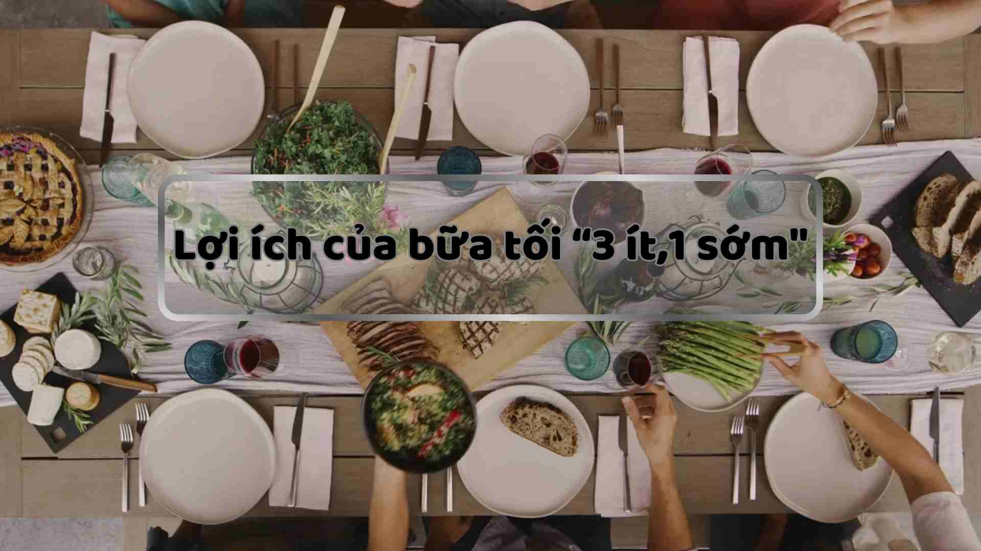 Dinner "3 little, 1 early". Graphics: Ha May