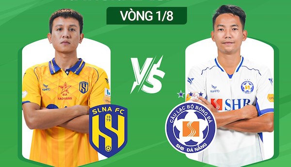 Song Lam Nghe An meets Da Nang in the 1/8 round of the 2024 National Cup. Photo: FPT Play