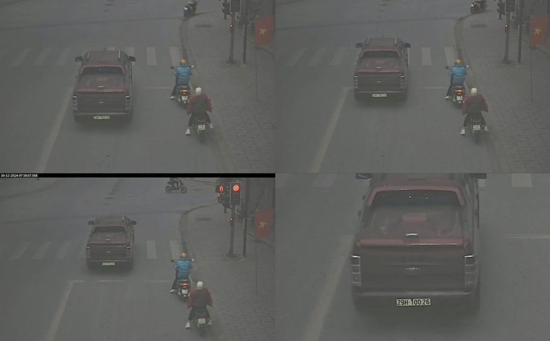 Cao Bang Provincial Police have just announced a list of cars that have been fined. Photo: Cao Bang Police.
