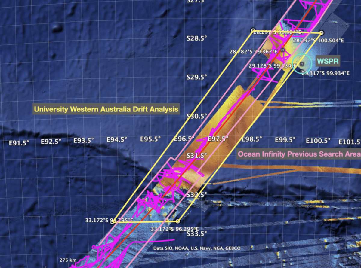 Cuoc tim kiem co the se duoc mo rong de dieu tra vi tri ma Godfrey da xac dinh cho MH370.