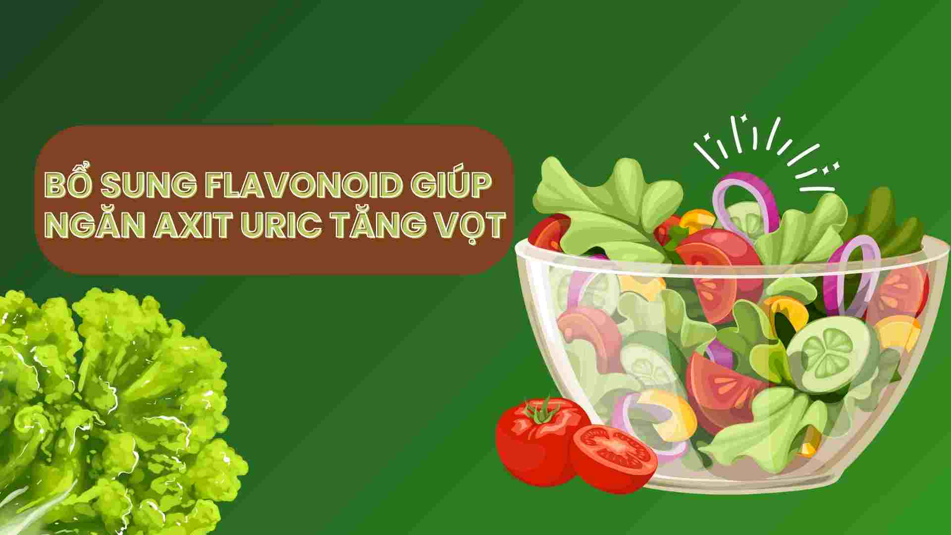 Flavonoids help prevent uric acid spikes. Graphics: Ha May