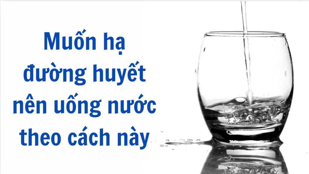 Want to lower blood sugar should drink water this way