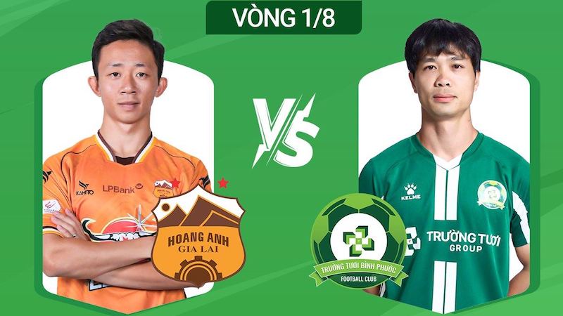 Hoang Anh Gia Lai meets Binh Phuoc in the 1/8 round of the 2024 National Cup. Photo: FPT Play