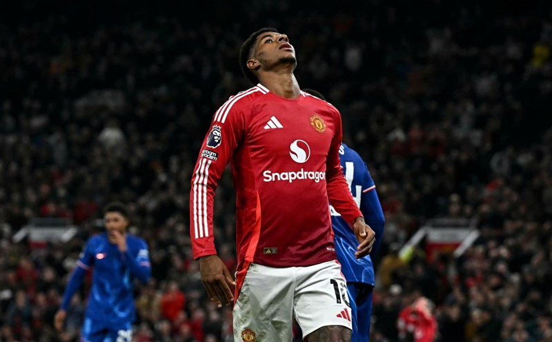 Man United striker Marcus Rashford. Photo: AFP