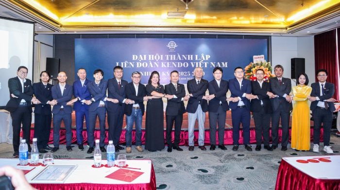 Ban chap hanh Lien doan Kendo Viet Nam nhiem ky 2025-2030. Anh: BTC