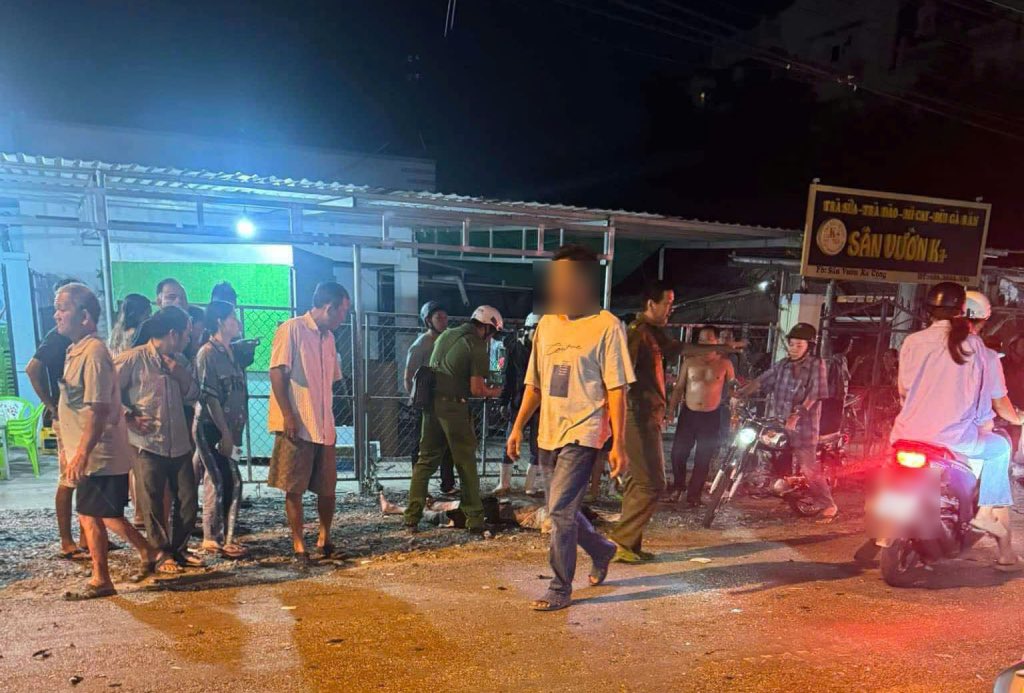 Scene of a traffic accident that left one person dead. Photo: Thanh Nhan