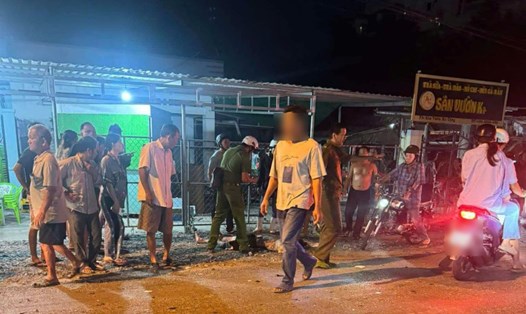 Hiện trường vụ tai nạn giao thông khiến một người tử vong. Ảnh: Thành Nhân