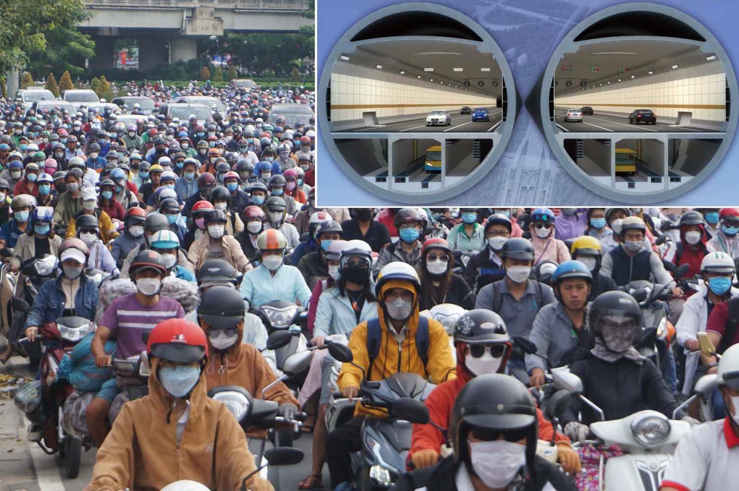 Ho Chi Minh City will develop underground transportation to solve traffic jams. Photo: Minh Quan