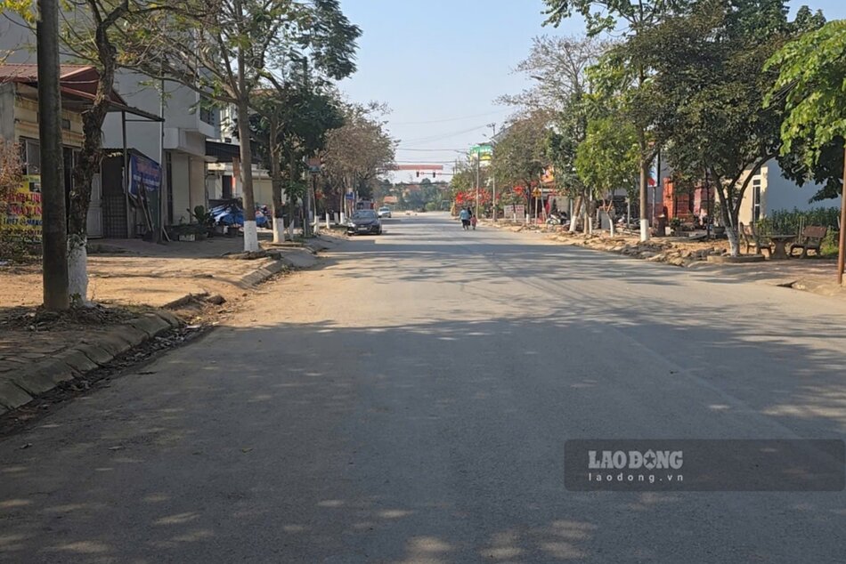 Duong noi thi thi tran Lam Thao. Anh: To Cong.