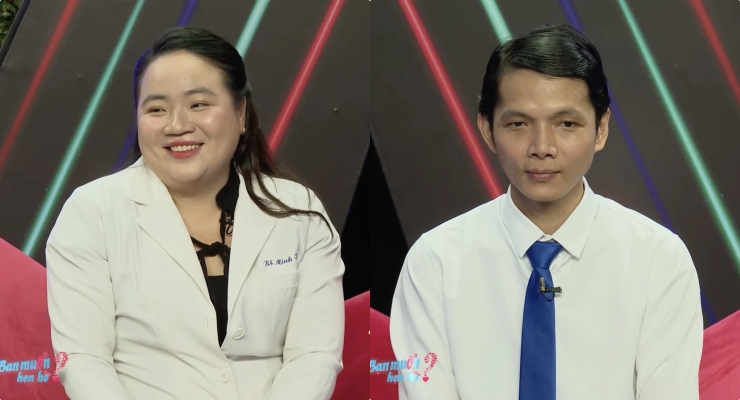 Couple at "You want to date". Photo: Producer.