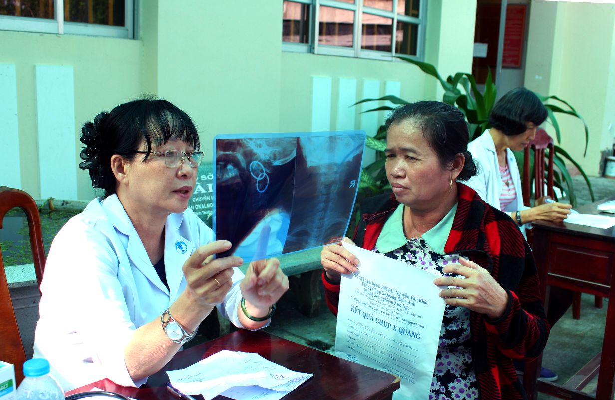 Don vi da huy dong nhieu thay thuoc giau kinh nghiem va nhieu co so thuoc to chuc kham suc khoe, cap thuoc mien phi cho hon 200 nguoi dan thuoc gia dinh chinh sach, ho ngheo, can ngheo tai xa Thanh My. 