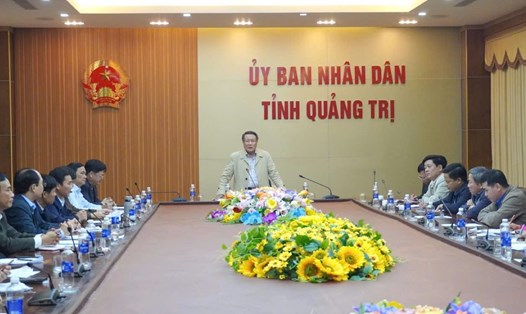 Tỉnh Quảng Trị họp, triển khai việc sắp xếp tổ chức bộ máy. Ảnh: Tiến Nhất